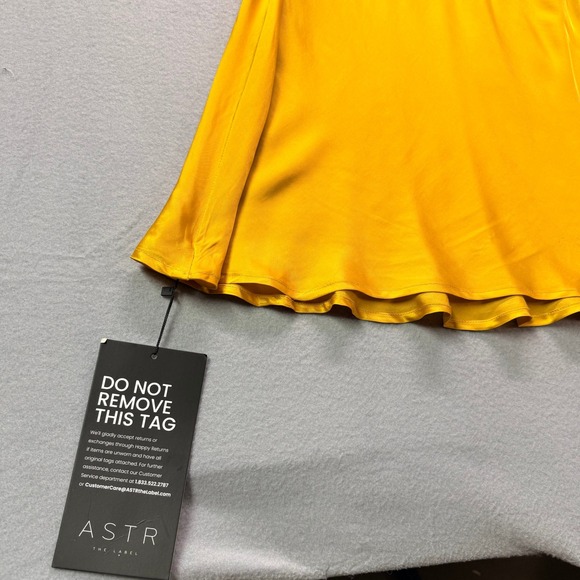 NWT ASTR the Label Enola Satin Smocked Midi Dress Romantic Quiet Luxury Boho - Picture 9 of 12